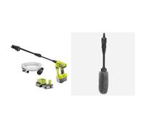 RYOBI - Pistolet Haute Pression sans Fil à Batterie 18V One+ 22 Bars - 182 L - buse 3-en-1 & Brosse spéciale Jantes pour Pistolets Haute Pression RAC749