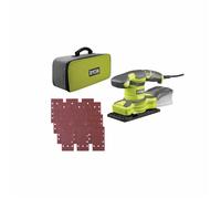 Ryobi Ponceuse vibrante RSS280-SA30 280W livrée en sac de transport + 30 abrasifs