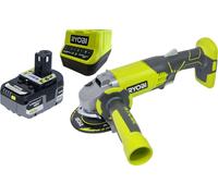 RYOBI R18AG-0 Meuleuse d'angle sans fil 18 V ONE+ 115 mm + 1x batterie 5,0 Ah + chargeur