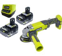 RYOBI R18AG-0 Meuleuse d'angle sans fil 18 V ONE+ 115 mm + 2x batterie 5,0 Ah + chargeur