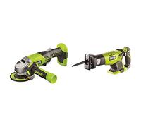 Ryobi - R18AG-0 - Meuleuse Électrique sans fil - 18 V & Rrs 1801 M Scie Sabre sans Fil