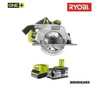 Pack RYOBI Scie circulaire Brushless 18V One+ 60mm R18CS7-0 - 1 batterie 4.0Ah - 1 chargeur rapide 2.0Ah RC18120-140