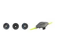RYOBI RAC125 Lot 3 bobines Simple, 0 & Tête Double Lames Dentelées pour Coupe-Bordures RAC155 Noir