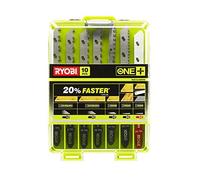 Ryobi RAK10JSB Kit 10 lames de scie sauteuse universelles 6/10/14/20/24TPI