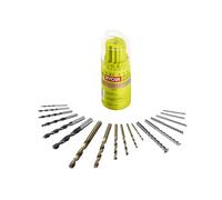 Ryobi RAK18DMIX Kit 18 Bits Perceuse Tournevis Perçage Bois Mur Métal