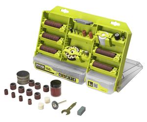 Ryobi RAR800K-150 Kit 150 Accessoires pour outils rotatifs, Pince de serrage 3,2 mm, 1/8 pouce
