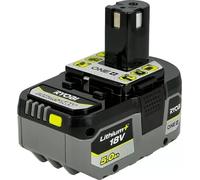 RYOBI RB1850X Batterie 18 V 5,0 Ah / 5000 mAh Li-Ion ONE+ ( 5133005287 ) avec indicateur de charge