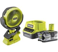 Ryobi RCF18-0 Ventilateur à pince 18 V ONE+ 300 m3/h Kit 4,0 Ah