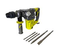 RYOBI RSDS1050-K Marteau perforateur 1050 watts 3,6 J SDS plus + 5 pcs. jeu de forets et burins + coffret ( 5133004350 )