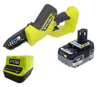 RYOBI RY18PSX10A tronçonneuse sans fil 18 V 10 cm Brushless + 1x batterie 5,0 Ah + chargeur