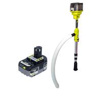 RYOBI RY18STPA-0 Pompe à eau pour citerne de récupération d'eau de pluie sans fil 18 V 3 360 l/h + 1 batterie 5,0 Ah - sans chargeur