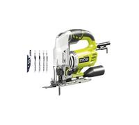 Ryobi Scie sauteuse RJS850-KA5 600 W – 500-3 100 cp/min – 85 mm bois – coffret, 5 lames & clé
