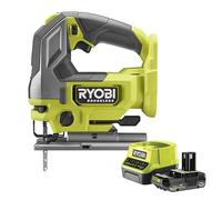 Ryobi - Scie sauteuse sans fils 18 volts ONE+, Brushless, mouvement pendulaire + 1 Batterie 2Ah et 1 Chargeur Rapide