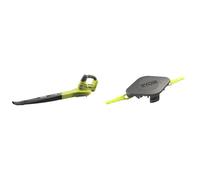 RYOBI - Souffleur 18 Volts One+ 245 km/h (sans Batterie) - OBL1820S & Tête Double Lames Dentelées (+10 Lames) pour Coupe-Bordures, Dresse-Bordures - Spéciale Herbes Hautes/Épaisses