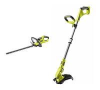 RYOBI - Taille-Haie Électrique sans Fil à Batterie 18V One+ - Lames 45cm - Livré avec 1 Fourreau de Protection & Coupe-Herbe sans Fil OLT1832 One+, Chemin de 25-30 cm (Outil zéro), 18 V, Hyper Vert