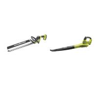 Ryobi Taille-Haies 18V OnePlus - Linea - 50 cm - 1 Batterie 2.0 Ah - 1 Chargeur - RY18HT50A-120 & Souffleur 18 Volts One+ 245 km/h (sans Batterie) - OBL1820S