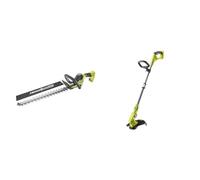 RYOBI - Taille-Haies Linea 18V One+ 50cm - Design en Ligne - Lames - Écartement 24mm & Coupe-Bordures/Dresse-Bordures 18 Volts One+ - Ø 25-30 cm (sans Batterie) - OLT1832