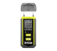 RYOBI - Testeur d’Humidité RBPINMM1 - Détection Bois et Matériaux Bâtiment, Grand Écran LCD, Compact, Parfait Rénovation