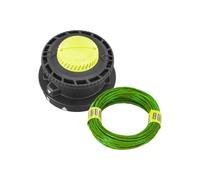 RYOBI Tête de Rechange avec Fil 2,0 mm RAC166 pour Coupe-Bordures 18V One+ | Modèle RY18LTX38A, fil de 2,0 mm inclus, montage direct sur l'arbre, remplacement de la tête usée, herbe et finitions