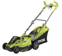 RYOBI Tondeuse Électrique 1500W RLM15E36H Coupe 36 cm Bac 45 L Mulching | Bac semi-rigide et obturateur de paillage, réglage centralisé de hauteur, brancard ajustable, pelouses jusqu'à 500 m²