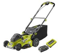 Ryobi Tondeuse poussée RLM36X41H50G 36V – 40 cm, batterie 5,0 Ah, bac 45 L, ramassage/mulching