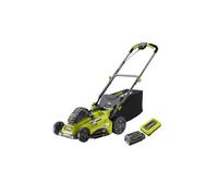 Tondeuse poussée RYOBI 36V RLM36X41H50G - Largeur de Coupe 40cm, Batterie 5,0Ah Incluse, bac de 45L, réglage de Hauteur de Coupe 20-70mm, idéal pour pelouses jusqu'à 550m².
