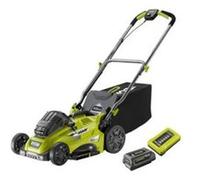 Tondeuse poussée 36V coupe 40 cm ramassage et mulching 1 batterie lithium 5 0