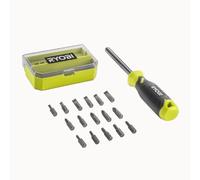 Ryobi Tournevis et Coffret d'Embouts 17 pcs