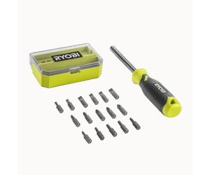 Ryobi Tournevis et Coffret d'Embouts 17 pcs