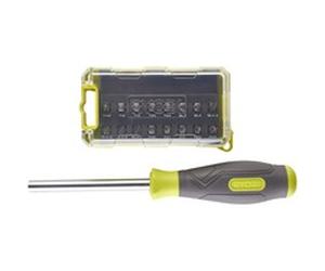 Ryobi "Tournevis RSD17PCS, avec jeu de 17 embouts, Set d''embouts de vissage"