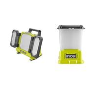RYOBI - Triple panneau lumineux LED 18V - 3 intensités - 3000 / 1500 / 800 Lumens & Lanterne LED 18V - 3 intensités - 850 / 375 / 100 Lumens - RLL18-0