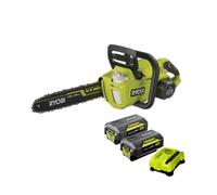 Pack RYOBI Tronçonneuse 36V LithiumPlus Brushless - 2 Batteries 4.0Ah - 5.0Ah - 1 Chargeur