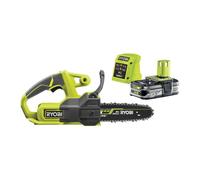 RYOBI - Tronçonneuse compacte 18V - guide 20 cm - tendeur latéral - 1 batterie lithium+ 18V 2,5 Ah et 1 chargeur 1,5 A - RY18CS20A-125