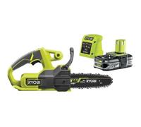 RYOBI - Tronçonneuse compacte 18V ONE+ - guide 20 cm - 4,6 m/s - tendeur latéral + batterie 2,5 Ah et chargeur 1,5 A - RY18CS20A-125
