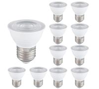 Rysa Light Par16 Ampoule LED à col court, dimmable en 10 groupes, 5W, 500lm, projecteur LED (équivalent à une ampoule halogène de 50W) spot encastré lampadaire, E27 (Chaud whte 3000k)