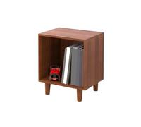 RYUQW3RE Support de Stockage pour CD Armoire de Rangement Basse Ouverte for CD, bibliothèque de Rangement en Bois, Table de Chevet avec Pieds