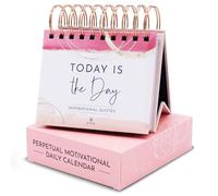 RYVE Calendrier de motivation quotidien à rabat avec citations inspirantes - Cadeaux inspirants pour femme, décoration de bureau inspirante pour femme