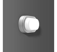 RZB Alu-Lux ovale, 12 W, 590 lm, 830, argent, appliques murales et plafonniers à coupure de phase, L 258 l 148 H 86, 139°/124°, verre transparent 582062.004