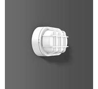RZB Alu-Lux ovale, 8 W, 430 lm, 830, blanc, luminaires de plafond et muraux avec interrupteur marche/arrêt, L 258 l 148 H 95, 135°/120°, verre transparent 582063.002