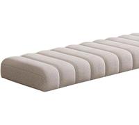 RZYW Coussin de Banc 120x40, 100x40, 80x40, 160x40 40x40 cm, 1/2/3 Places, 4,5 cm d'Épaisseur, Lavable, Déhoussable et Antidérapant, Coussin pour Banc Intérieur et Extérieur,Beige,40x60cm