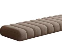 RZYW Coussin de Banc 120x40, 100x40, 80x40, 160x40 40x40 cm, 1/2/3 Places, 4,5 cm d'Épaisseur, Lavable, Déhoussable et Antidérapant, Coussin pour Banc Intérieur et Extérieur,Marron,40x60cm