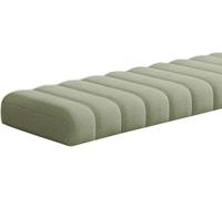 RZYW Coussin de Banc 120x40, 100x40, 80x40, 160x40 40x40 cm, 1/2/3 Places, 4,5 cm d'Épaisseur, Lavable, Déhoussable et Antidérapant, Coussin pour Banc Intérieur et Extérieur,Vert,45x60cm