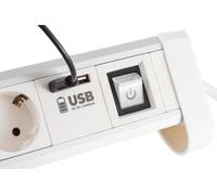 S/CONN 60317-W rallonge électrique 1,5 m 4 prise(s) CA Blanc