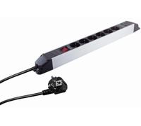 S/CONN maximum connectivity bloc multiprise alu 6x, prise USB femelle (09-20265)
