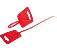 S/CONN maximum connectivity Collier de serrage 4,8 x 250mm, trou européen et champ d'inscription, rouge RAL 3020 --- lot de 100 --- (81980-R)
