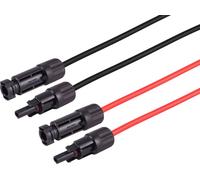 S/CONN maximum connectivity Rallonge MC4, 6mm², set de 2 pièces rouge/noir, 15m (02-330816)