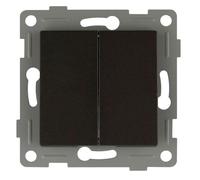 S-EMPOT. Double graphite : design élégant en graphite, idéal pour le contrôle de l'éclairage dans votre maison. Parfait pour les environnements chauds et modernes, combine fonctionnalité et style.