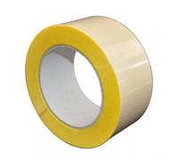 S-K-S 407 Ruban adhésif double face avec support en polypropylène, fort / faible pouvoir adhésif, jaune, 50 mm x 25 m, 0,15 mm x1 morceau