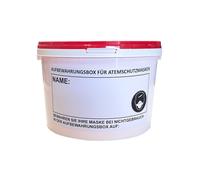 S-K-S Boîte de rangement pour tous les types de demi-masques 3M, diamètre supérieur 225mm, diamètre inférieur 197mm, hauteur 153mm x1 morceau