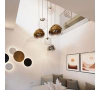 s.luce Orb Hängeleuchte Verre Globe Suspension Noire 1x E27 40W IP20